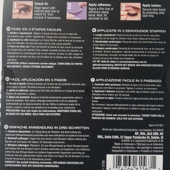 🐢2/$15 Ardell Natural Multipack Lashes 110 Black - Picture 4 of 8